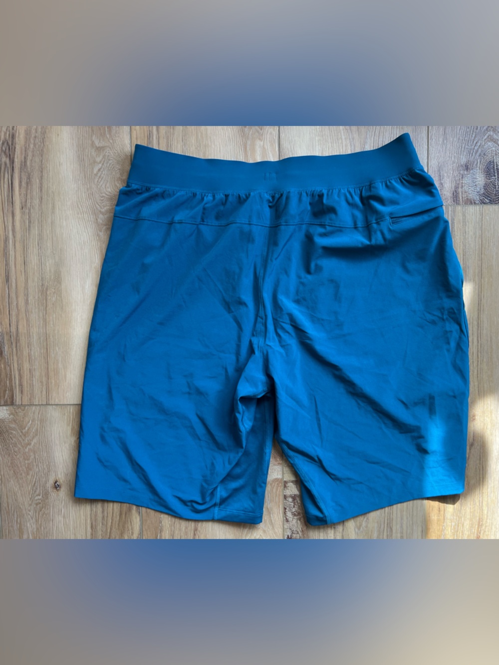 T.H.E. Short 11” Linerless Lululemon Bermuda Teal Men’s Training Shorts Size XL - Picture 3 of 11